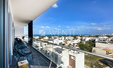 Penthouse amueblado en renta, Riva Condos, Cancún Quintana Roo.