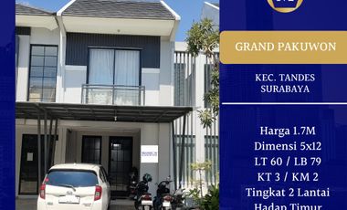 Dijual Rumah Grand Pakuwon Tandes Surabaya 1.7M SHM Hadap Timur
