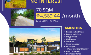 Straight Monthly Payment 70 Sqm Residential Lot for Sale in Guadalupe, Bogo City, Cebu