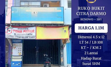 Ruko Bukit Citra Darmo Benowo Surabaya Murah Parkir Luas dekat Manukan Tandes Pakal