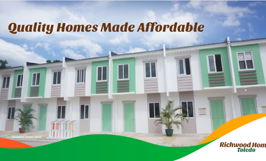 Pre-Selling – Affordable Townhouse in Richwood Toledo City