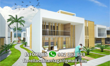 Ocasión Vendo Terreno VISTA AL MAR 300 m² en 2da Fila - en Asia Condominio Samoa Panamerica Sur KM99.5