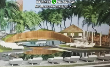 Ocasión Vendo Terreno VISTA AL MAR 300 m² en 2da Fila - en Asia Condominio Samoa Panamerica Sur KM99.5