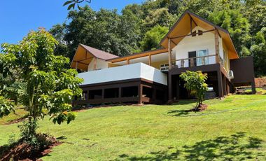 Baan Plu Villa for sale. House on the hill for relaxation, vacation Samoeng coordinates, close to many tourist attractions