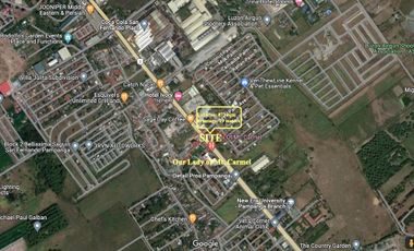 FOR SALE COMMERCIAL LOT IN PAMPANGA ALONG MAC ARTHUR HIGHWAY ACROSS OUR LADY OF MT. CARMEL