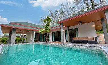 Spacious New three-bedroom pool villa in prime location for sale in Aonang, Krabi