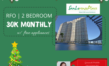 30K MONTHLY | 2 BEDROOM | RFO w/ FREE APPLIANCES and 20,000cashback