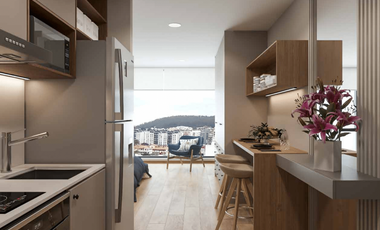 405 Comodidad, Cercanía y Tranquilidad. Estudio con Parqueadero y Vista en Avenida de Los Shyris 64,85m