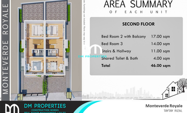 For Sale: Brand New Duplex House in Monteverde Royale, Taytay Rizal
