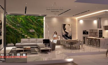Residencia moderna con vista a Bosque