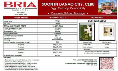 Preselling House and Lot in Bria Homes
