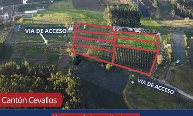 LOTES DE VENTA CANTON CEVALLOS 1900M TUNGURAHUA