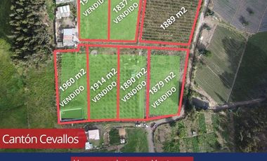 LOTES DE VENTA CANTON CEVALLOS 1900M TUNGURAHUA