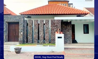 Dijual Rumah Pantai Mentari Bulak Surabaya HGB Siap Huni Pool Ready dkt Kenjeran