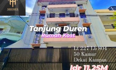 Jual Cepat Rumah Kost Tanjung Duren 50BR