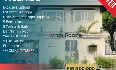 5 Bedroom House For Sale at Multinational Village Paranaque Near Commercial Area