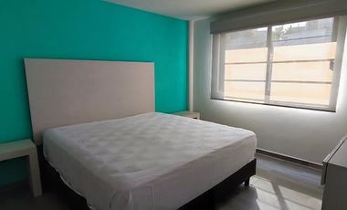 DEPARTAMENTO AMUEBLADO EN RENTA, TLALPAN, ZONA HOSPITALES, CDMX
