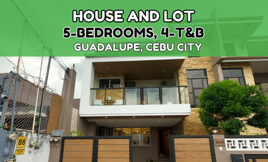House and Lot For Sale in Guadalupe, Cebu City: Ready For Occupancy, 5 Bedrooms, 4 Toilet and Bath