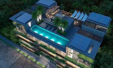 VENTA DE BONITO Y CONFORTABLE ESTUDIO PLUNGE POOL EN TULUM A 15 MINUTOS DE LA PLAYA