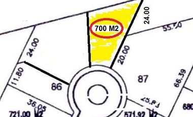 TERRENO EN VENTA, FRACCIONAMIENTO LA FLORIDA, SAN LUIS POTOSI, 700 METROS, EXCELENTE!