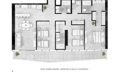 Departamento en Venta Torre Balzac, Santa Maria