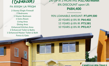 FOR SALE 4-Bedroom Home in Next Wave City, CAMELLA Lipa City: Your Perfect Family Sanctuary