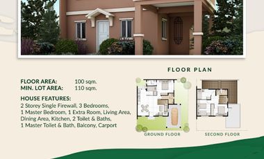 For Sale 5 Bedrooms 2 Storey Single Detached House and Lot for Sale in Camella Bogo City, Cebu