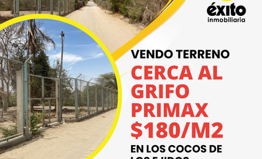 ¡¡OPORTUNIDAD UNICA!! VENDO TERRENO  EN LOS COCOS DE LOS EJIDOS, PIURA