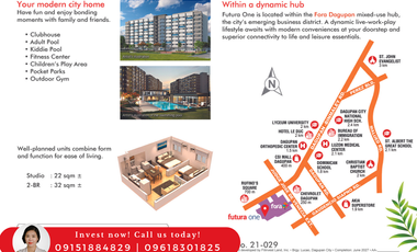 Facing Amenities Studio Unit (6th floor) at Futura One Condo Dagupan, Pangasinan