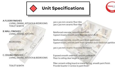 Facing Amenities Studio Unit (6th floor) at Futura One Condo Dagupan, Pangasinan