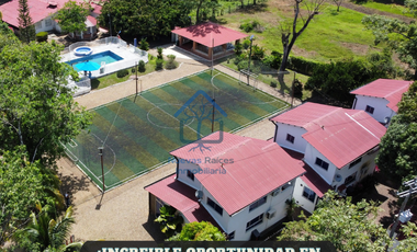 ¡Finca de ensueño! 6 cabañas, piscina, cancha de pasto sintético y acceso al río. ¡No te pierdas esta oportunidad!