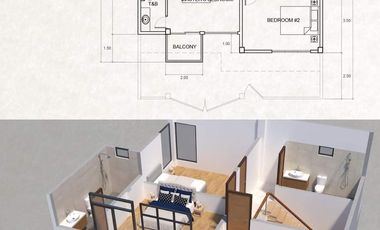 Translucent 2 Storey Townhomes For Sale with 3 Bedrooms and 1 Car Garage in San Mateo, Rizal. PH2502