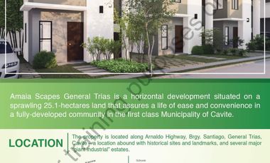 Amaia Scapes General Trias- Townhouse for sale