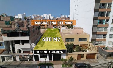 Terreno en venta de 400 m2 en Magdalena del Mar