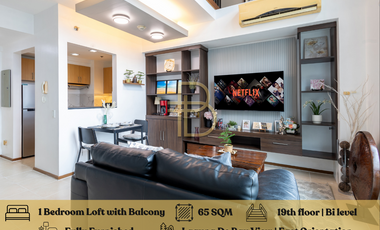 Brand New Modern Loft 1 Bedroom in Two Serendra with view of Laguna De Bay