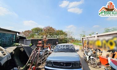 ที่ดินพร้อมโกดังใกล้โรงเรียนอัสสัมชัญหลักสูตรภาษาอังกฤษแคมปัสพระราม2 สมุทรสาคร เนื้อที่ 110.3 ตารางวา