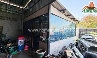 ที่ดินพร้อมโกดังใกล้โรงเรียนอัสสัมชัญหลักสูตรภาษาอังกฤษแคมปัสพระราม2 สมุทรสาคร เนื้อที่ 110.3 ตารางวา