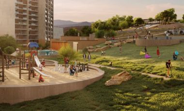 Departamento con cancha de voleibol, Cancha de basquetbol, alberca, Gimnasio, pre-construcción, venta, Queretaro.