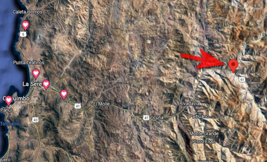 Terreno de 1.980 m2, orilla de carretera. Huanta, Valle del Elqui. $42 millones