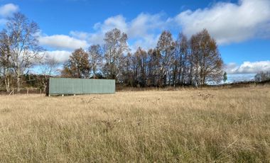 Z O N A S U R . C L Parcela con  Container 40 pies, Vista al Volcán, electricidad camino Villarrica Loncoche