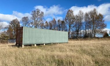 Z O N A S U R . C L Parcela con  Container 40 pies, Vista al Volcán, electricidad camino Villarrica Loncoche