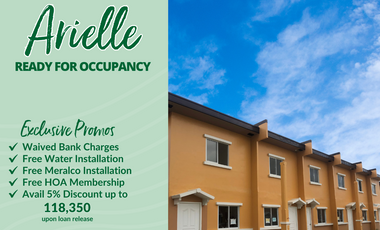 SALE: 2 BEDROOMS ARIELLE TOWNHOUSE House and Lot for Sale in Calamba Laguna