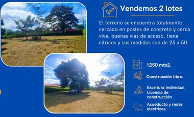 VENDO DOS LOTES ACACIAS META