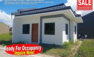 Ready For Occupancy House in Akina Mansilingan