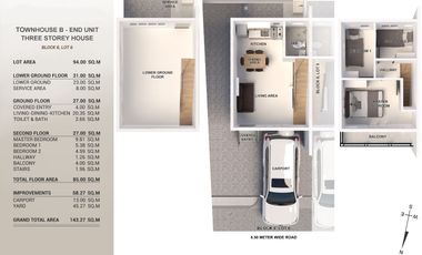 3 Storey Townhouse for Sale in Consolacion, Cebu
