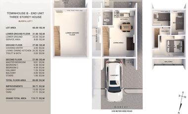 3 Storey Townhouse for Sale in Consolacion, Cebu
