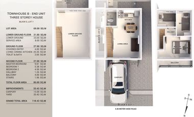 3 Storey Townhouse for Sale in Consolacion, Cebu