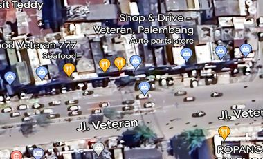 Jual Ruko di Pinggir Jalan Besar Jl. Veteran Palembang Dekat Social Market