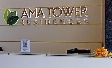 1BR Unfurnished condo for rent AMA Tower Residences