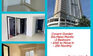 Condo in Sta.Mesa Rent To Own as low as 25K Month near Ubelt